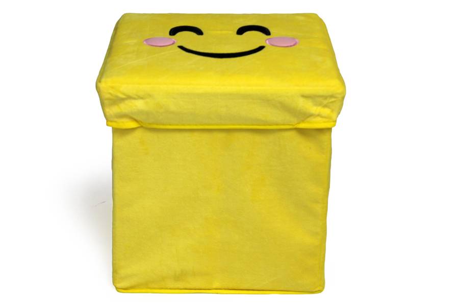 Emoji Ottoman - Blushing