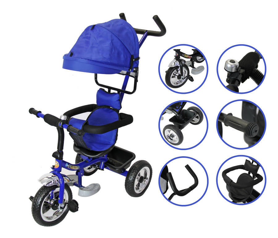 Nuovo 3 In 1 Tricycle Stroller - Blue