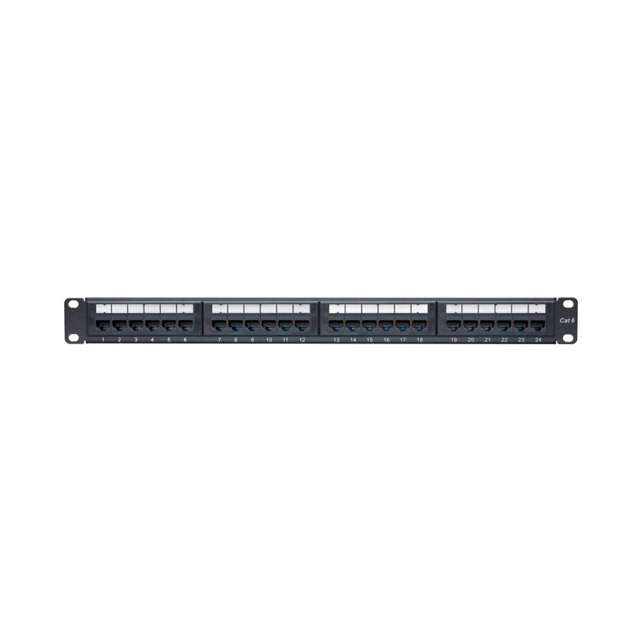 Linkqnet 24-Port Cat6 Utp Patch Panel - With Cable Management