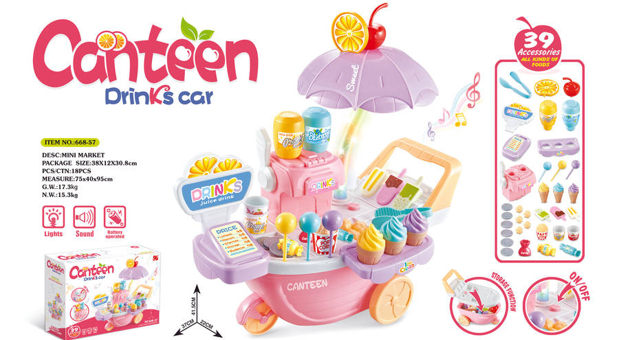 Jeronimo - Drink cart with light and music