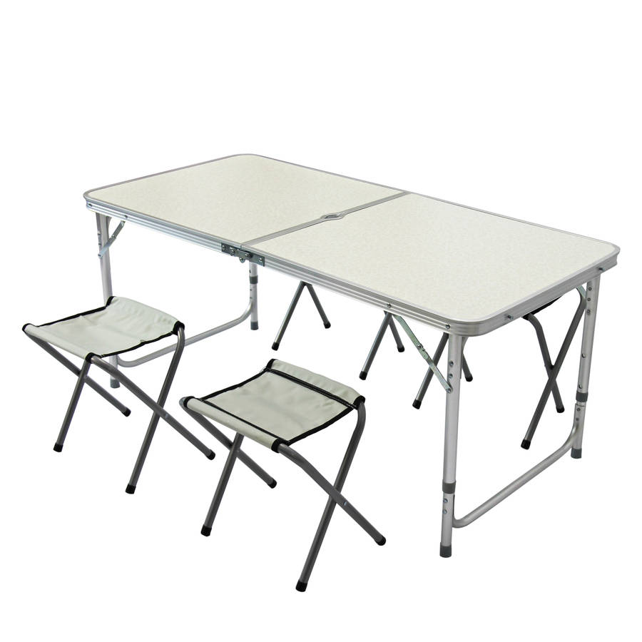 Folding Camping Table and Stools