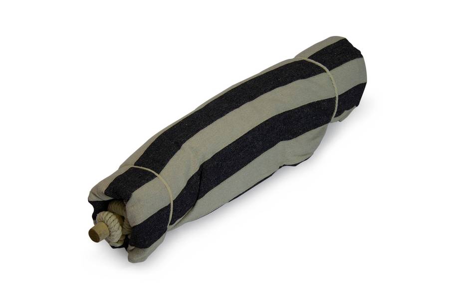 Finery - Hammock Scoop Chair - Black/White Stripe