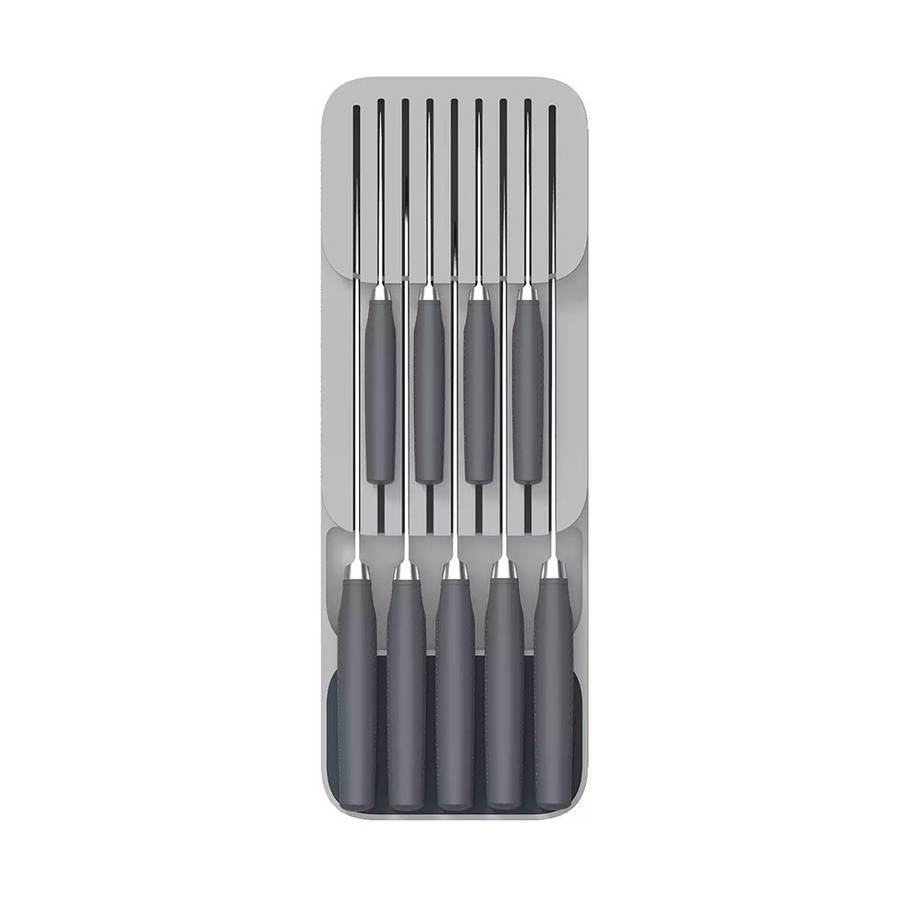Fine Living Sharp-Safe Knife Draw Organiser Grey