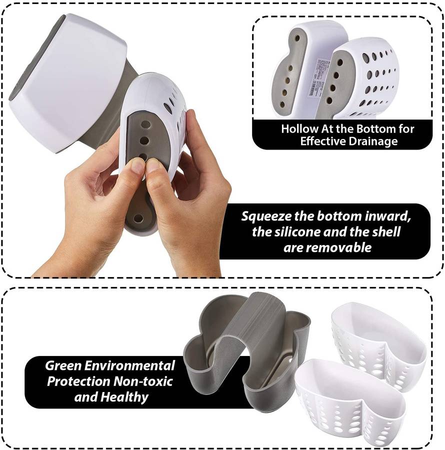 Sink Caddy - Double Fresh White