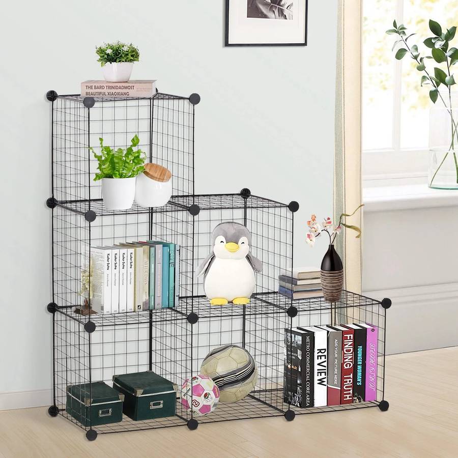 Wire 6 Cube Cabinet