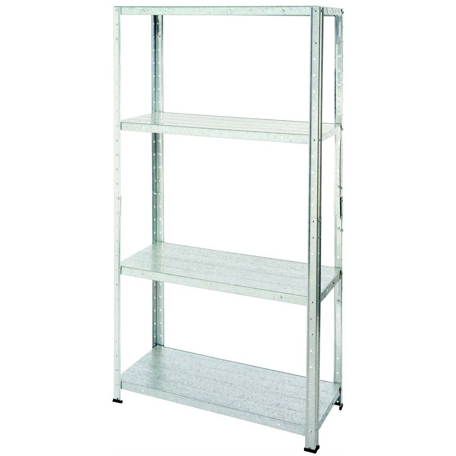 Fine Living - 4 Layer Shelf In Galvanized Steel