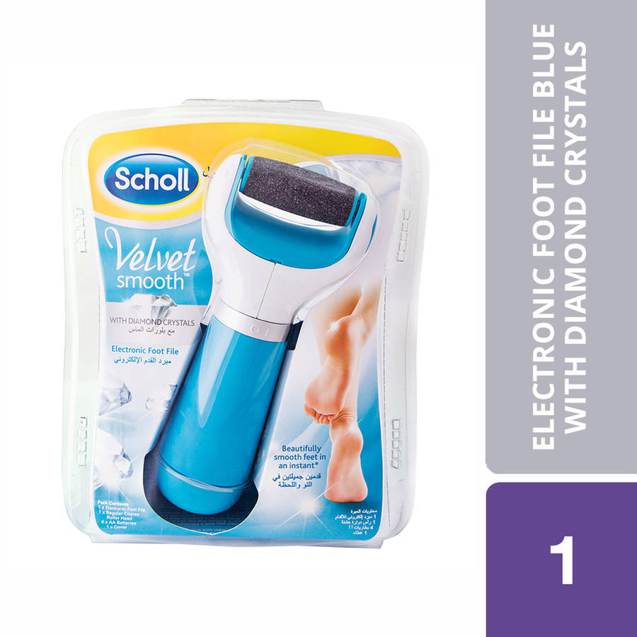Scholl Velvet Smooth Electronic Foot File with Diamond Crystals