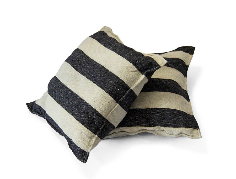 Finery - Hammock Scoop Chair - Black/White Stripe