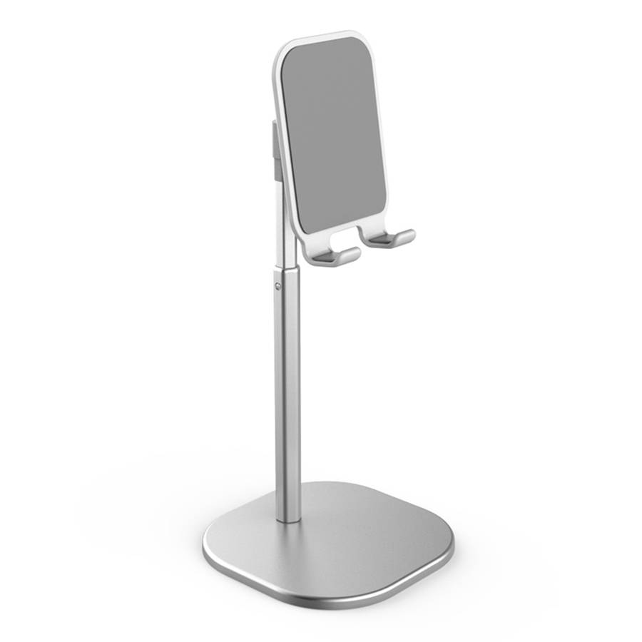 Adjustable Phone and Tablet Metal Desk Stand - Grey