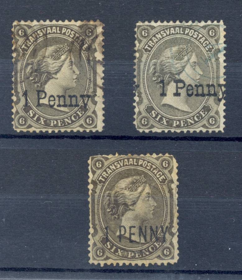 Transvaal *** SG 140,143,145  CV  = R2970 *** VFU ***