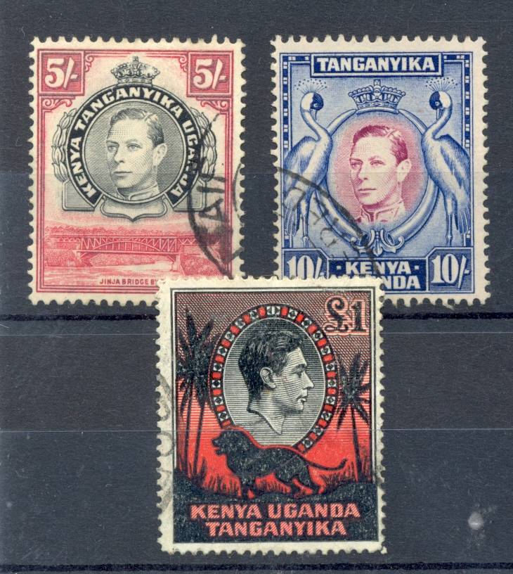 KUT *** SG 148b,149b,150a  CV  = R481.25 *** VFU *** Early Xmas present