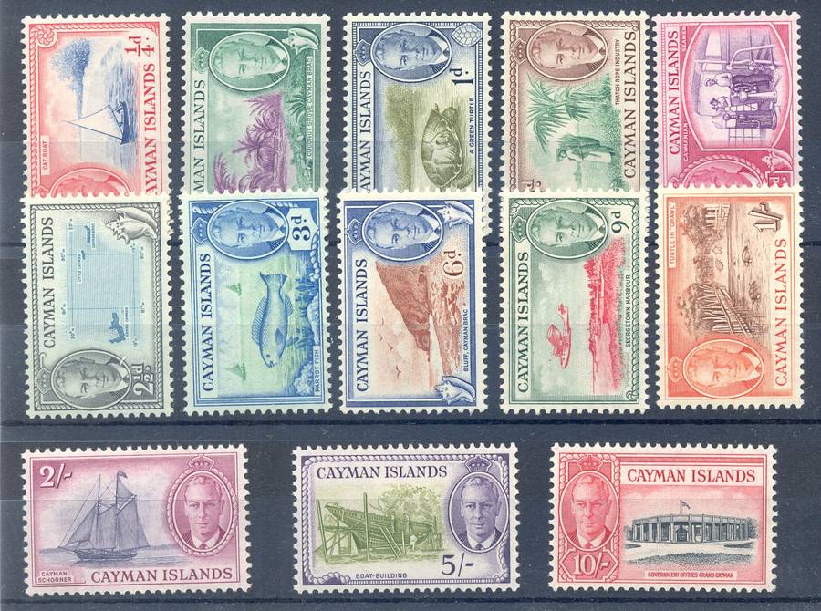 CAYMAN ISLANDS - 1950 *** SG 135-141  *** CV  = R1760 *** MM *** Issued in 1950
