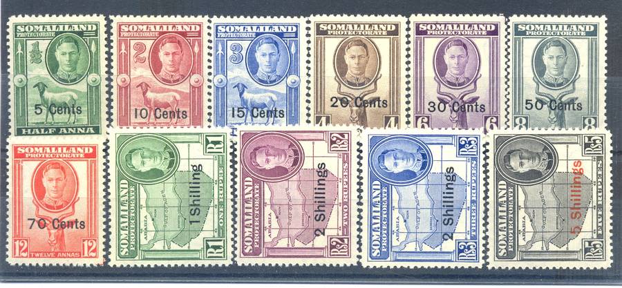 Somaliland ***  SG 125-135  *** CV  = R1100 *** LMM *** Full set