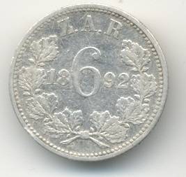 1892 *** 6P ***  *** BV = R25,000 in unc