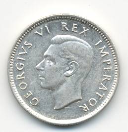 1945 *** 6P *** EF *** Union coins from R1