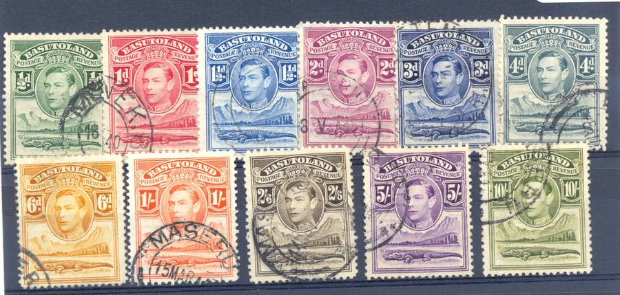 Basutoland *** SG 18-28  CV  = R787.5 *** VFU *** Complete used set