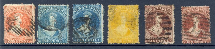 NEW ZEALAND *** SG: Chalons 111,114,115,120,121,122a *** CV=R5397 *** FU/VFU