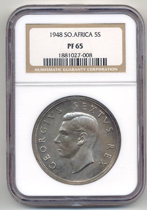 1948 - 5S - PF65; Mintage of 1120,there's room for a regrade as our opinion is it's better than PF65