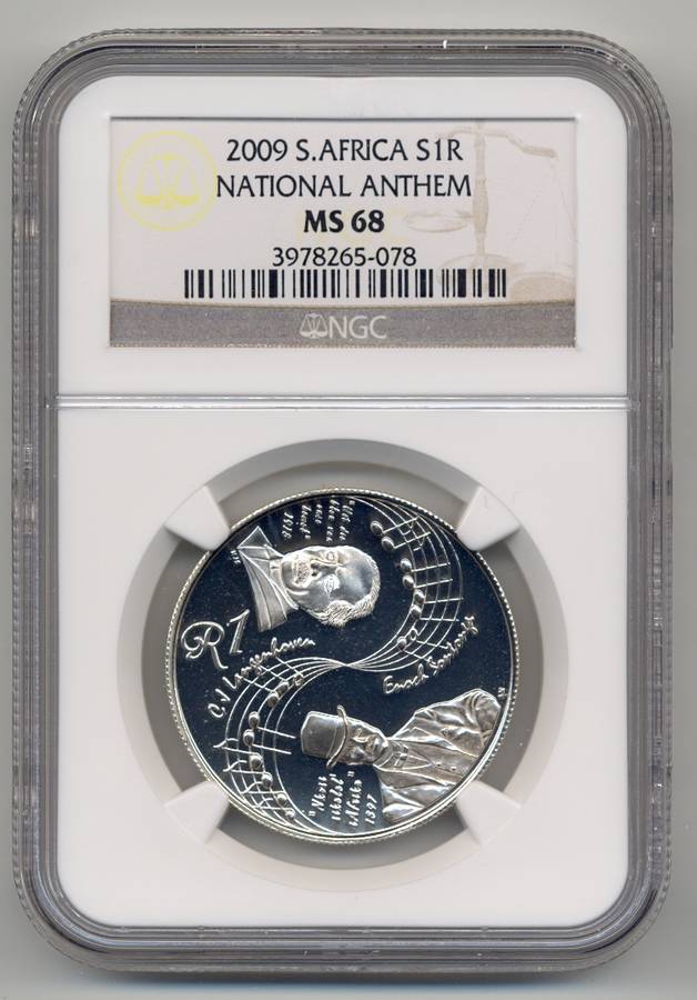 2009 *** Silver R1  *** MS68 *** National Anthem *** 2ND HIGHEST
