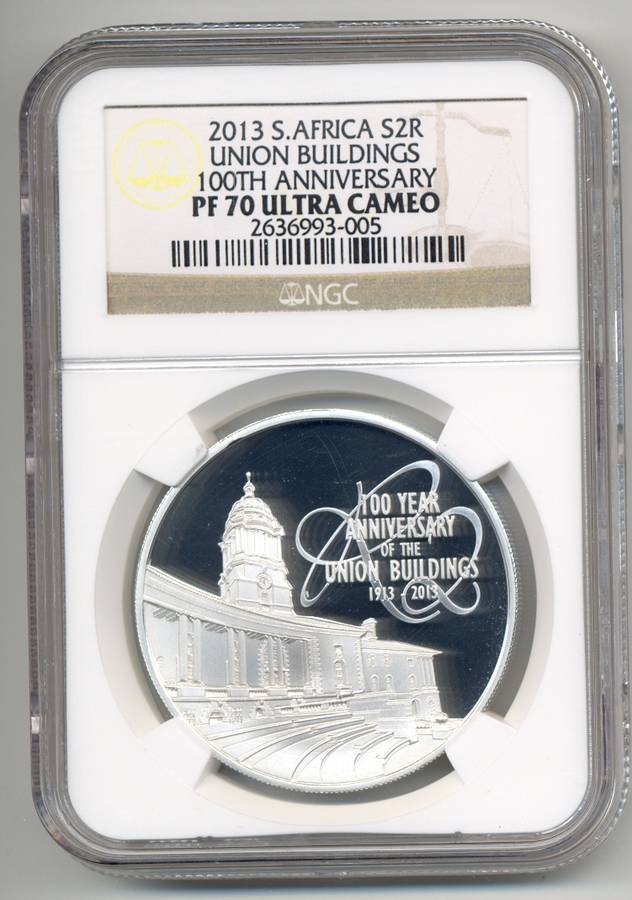 2013 *** Silver R2 *** PF70 UC *** Union Buildings 100th Anniversary