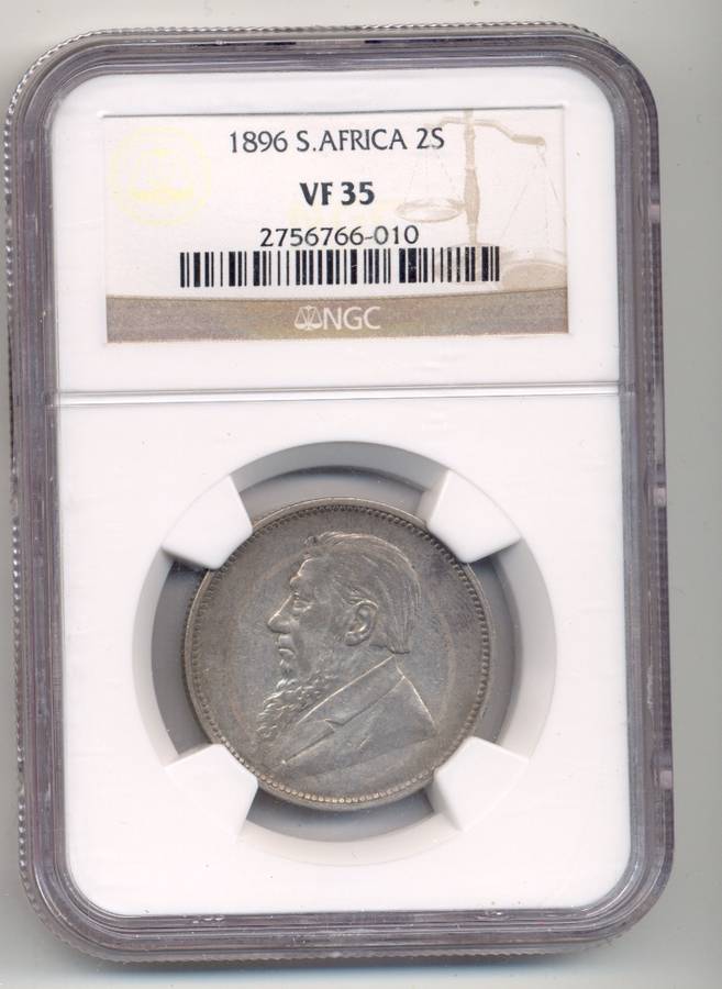 1896 *** 2S *** VF35 *** Catalogues at R2,500 in unc