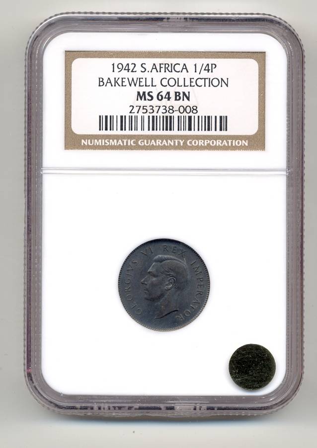 1942 *** 1/4P *** MS64 BN *** Ex Bakewell collection