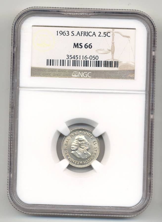 1963 *** 2.5C *** MS66 *** Bargain coin, high grade