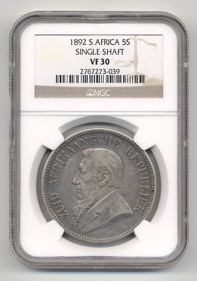 1892 *** 5S Single Shaft *** VF30 *** Seldom offered