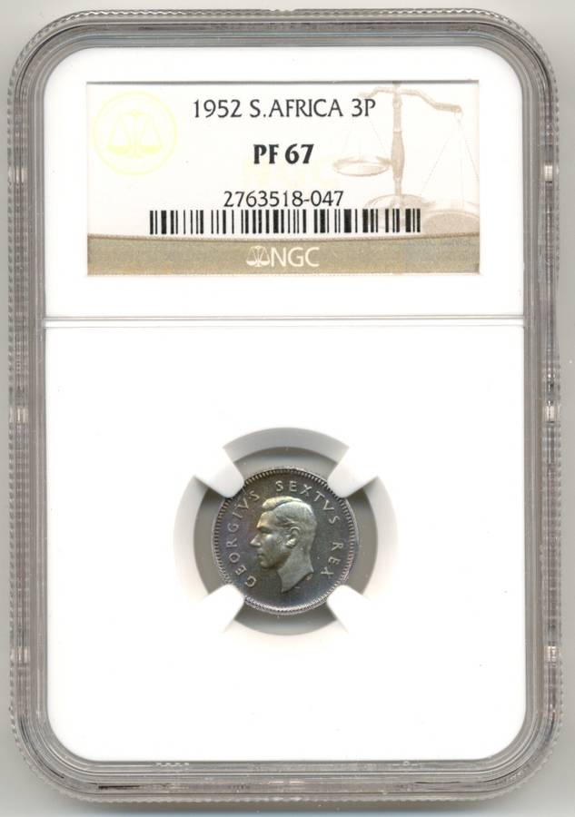 1952 *** 3P *** PF67 *** Finest known, buy the best