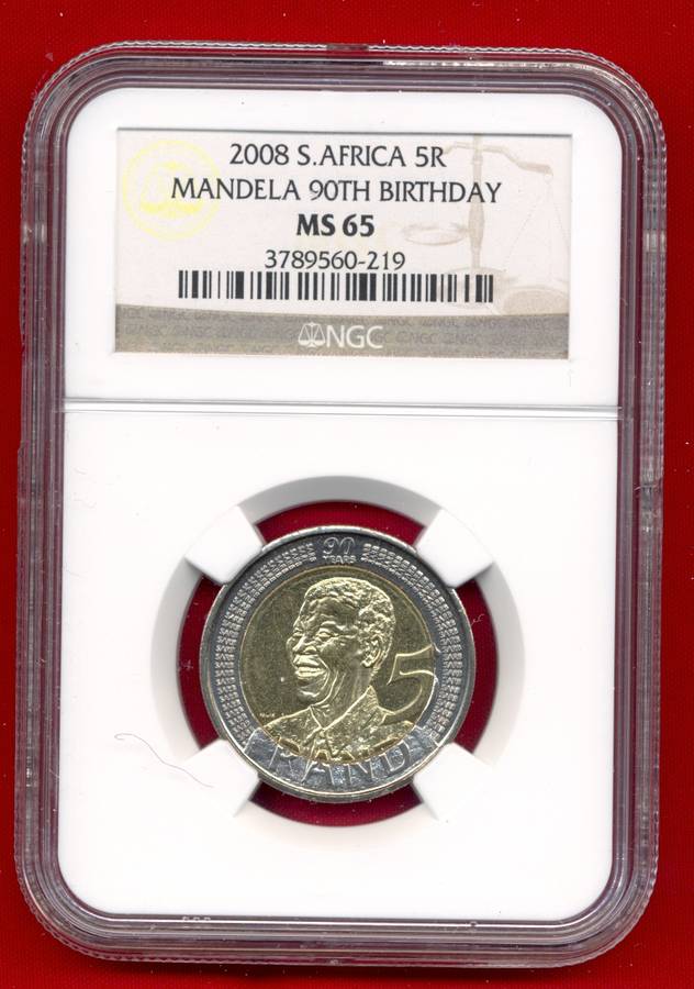 ***MS65*** -------Birthday Mandela R5------- *** !!!!! 3 Available