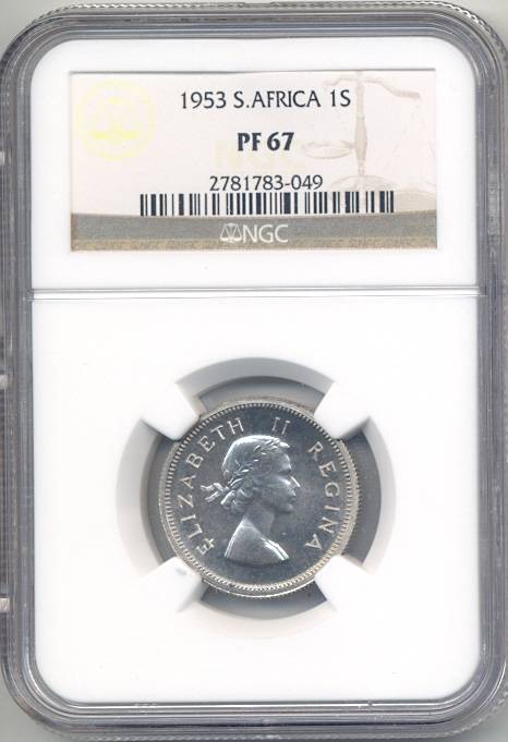 1953 *** 1S *** PF67 *** 2nd highest grade; Only 1 graded higher
