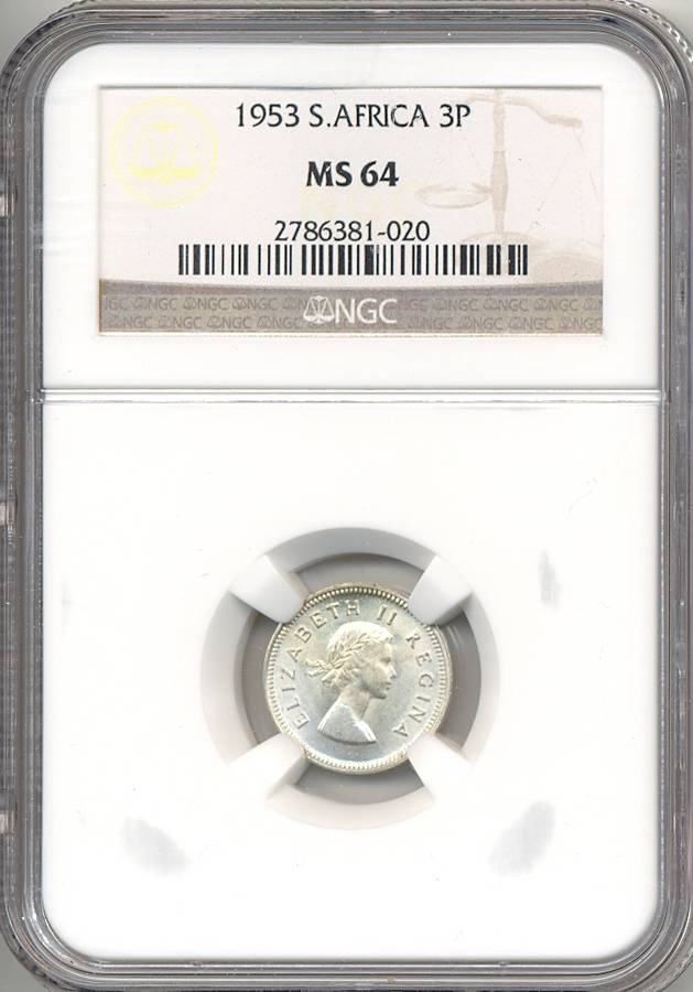 FOR BIO154 ********1953 *** 3P *** MS64 & 1953 *** 1/2P *** MS64RB