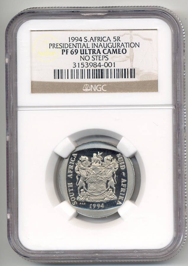 1994 *** R5 *** PF69 Ultra Cameo *** Inauguration "No Steps" - very scarce variety