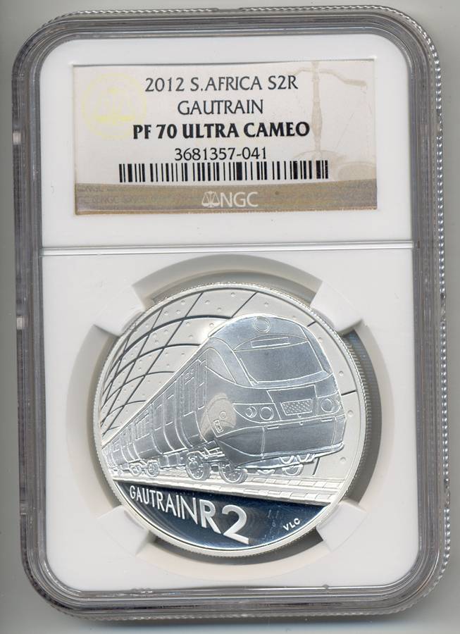 2012 *** Silver R2 *** Gautrain *** PF69 UC - 2nd highest grade