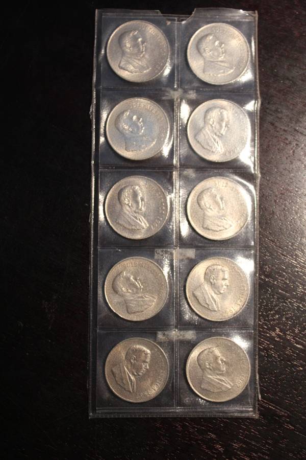 1967 *** 10 x Silver R1 coins *** AU to Unc; bid per coin