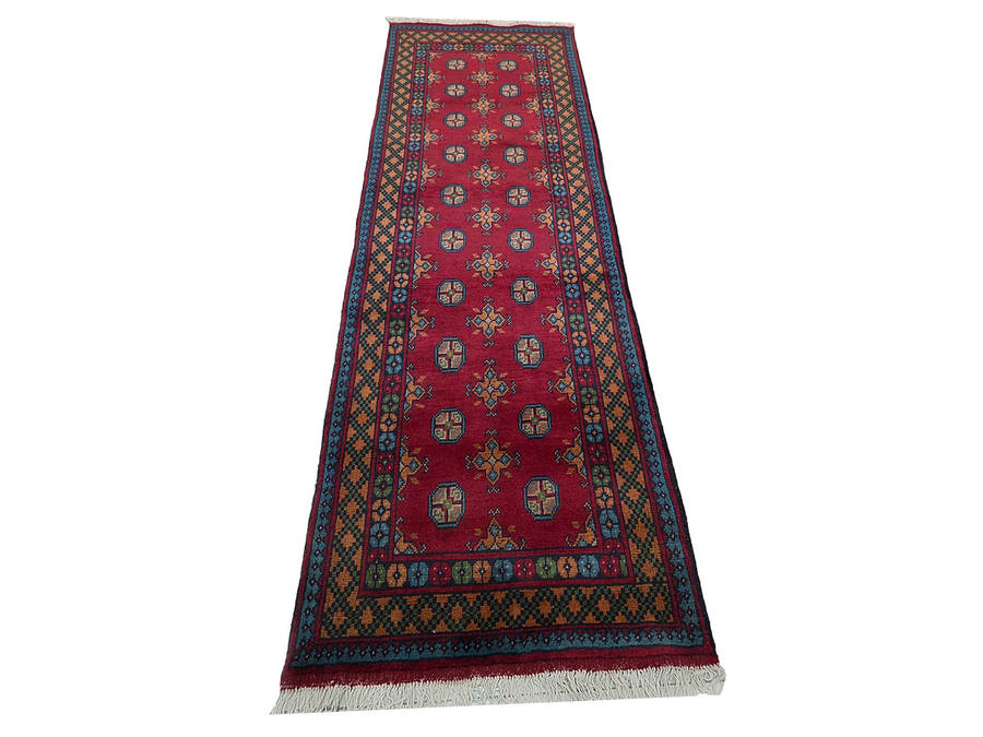 Gorgeous Afghan Kunduz Carpet Runner - 251x83cm