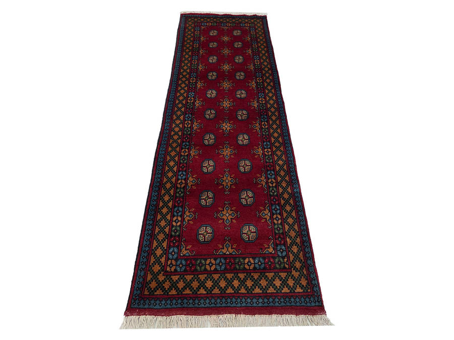 Gorgeous Afghan Kunduz Carpet Runner - 251x83cm