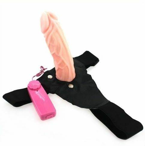 Harness, Hollow Strap On Vibrating Realistic Dildo