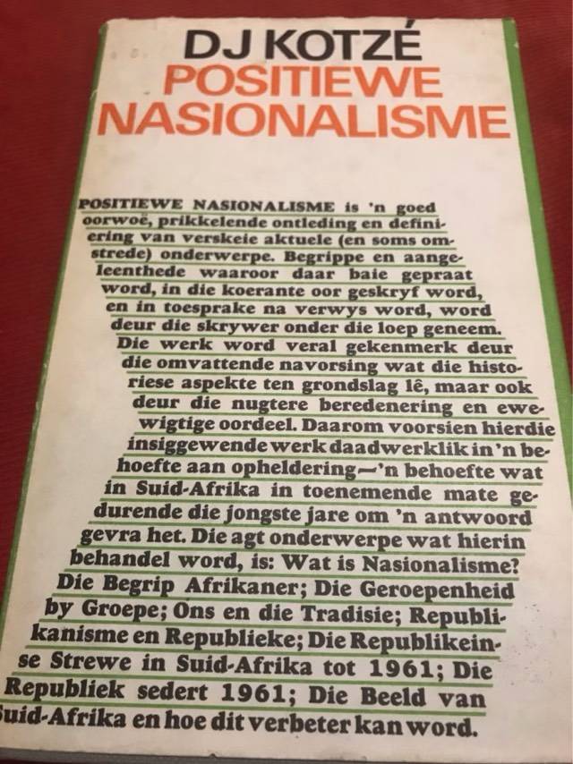 Positiewe Nasionalisme - D.J. Kotze