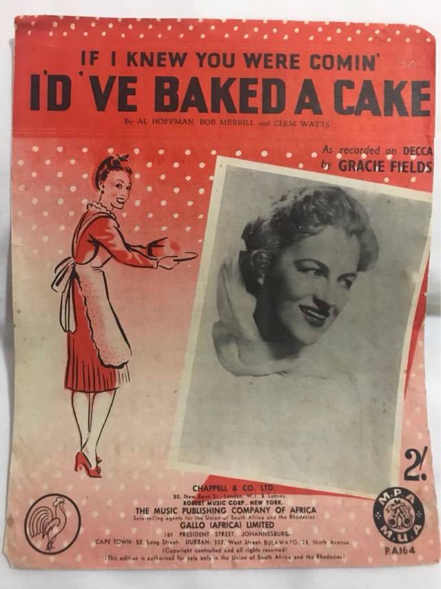 If I knew you were cominI'DVE BAKED A CAKE - Gracie Fields