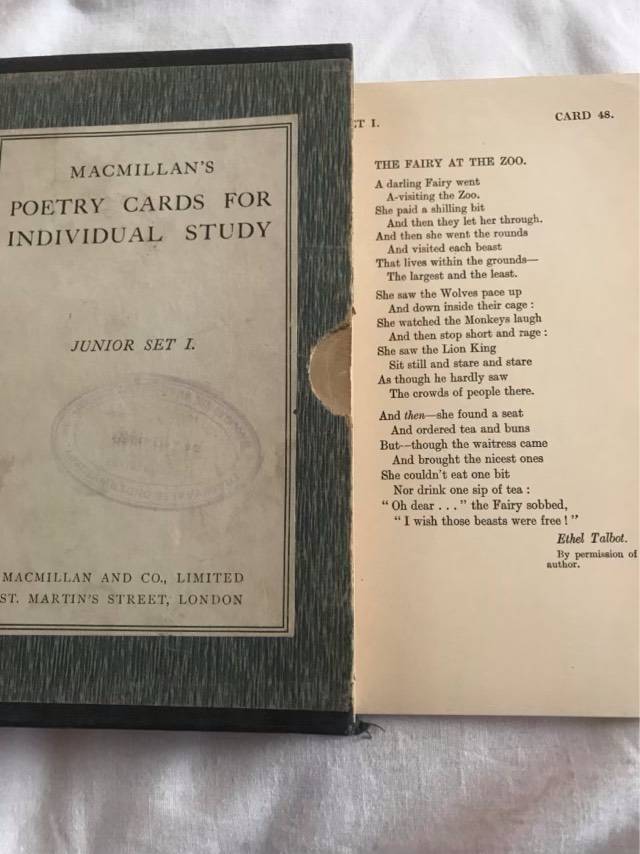Macmillans Poetry Cards For Individual Study, Junior Set 1 - Macmillan Ed.