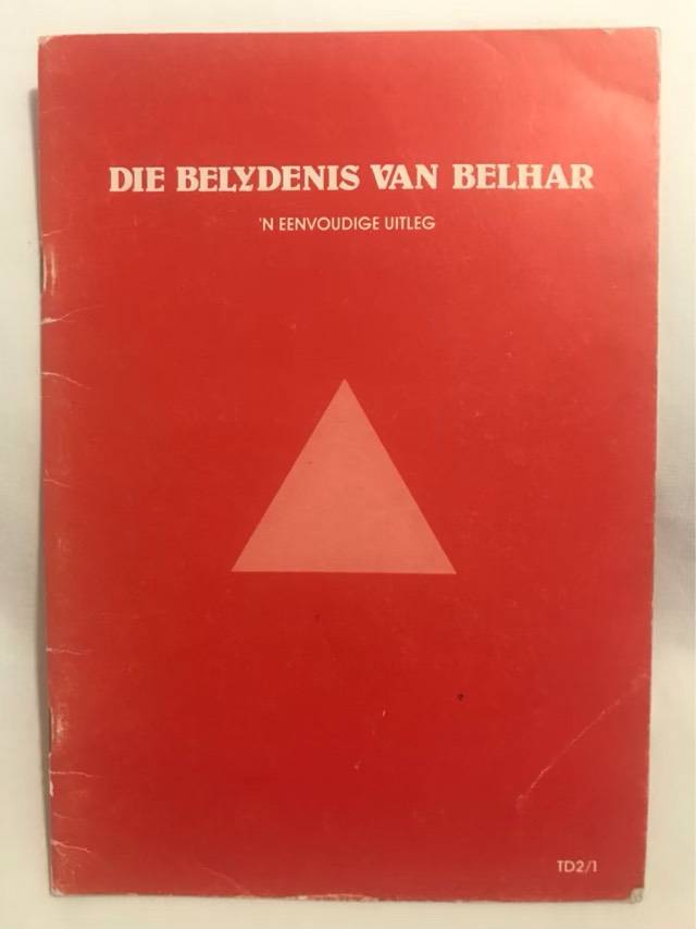 Die Belydenis van Belhar - N.G.Sendingkerk