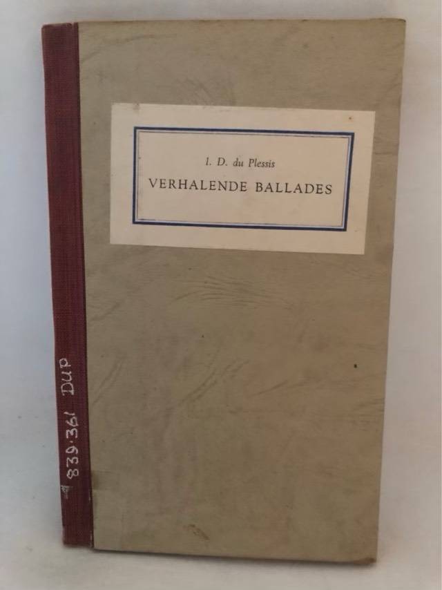 Verhalende Ballades - I.D.du Plessis