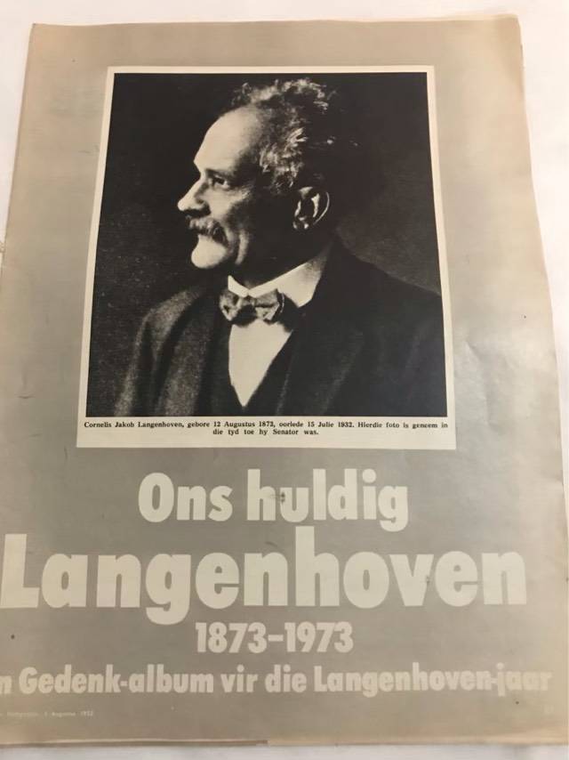 Ons Huldig Langenhoven - Gedenk-Album