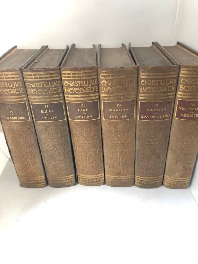 Christelijke Encyclopaedie voor het Nederlandsche Volk 6 Volumes - F.W.Grossheide and other Reds.