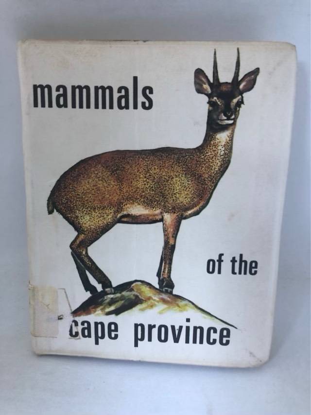 Mammals of the Cape Province - Department of Nature Conservation of the Cape