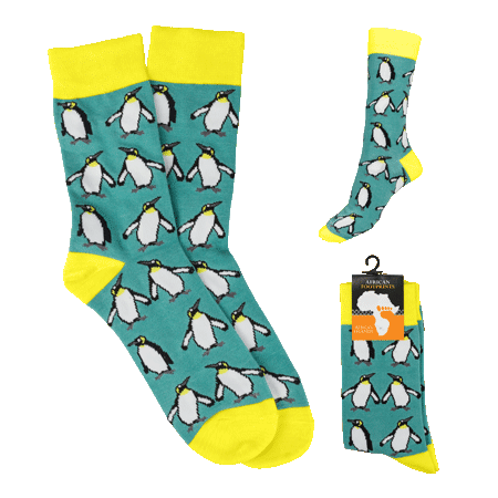 Sock Penguin Turq South Africa Flag