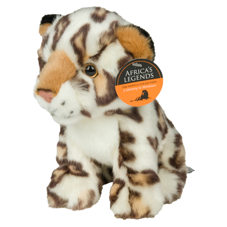 White Leopard 18Cm South Africa Flag