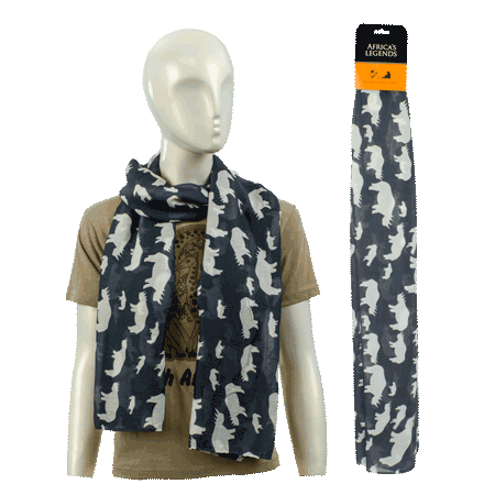Scarf Rhino Grey Large South Africa Flag