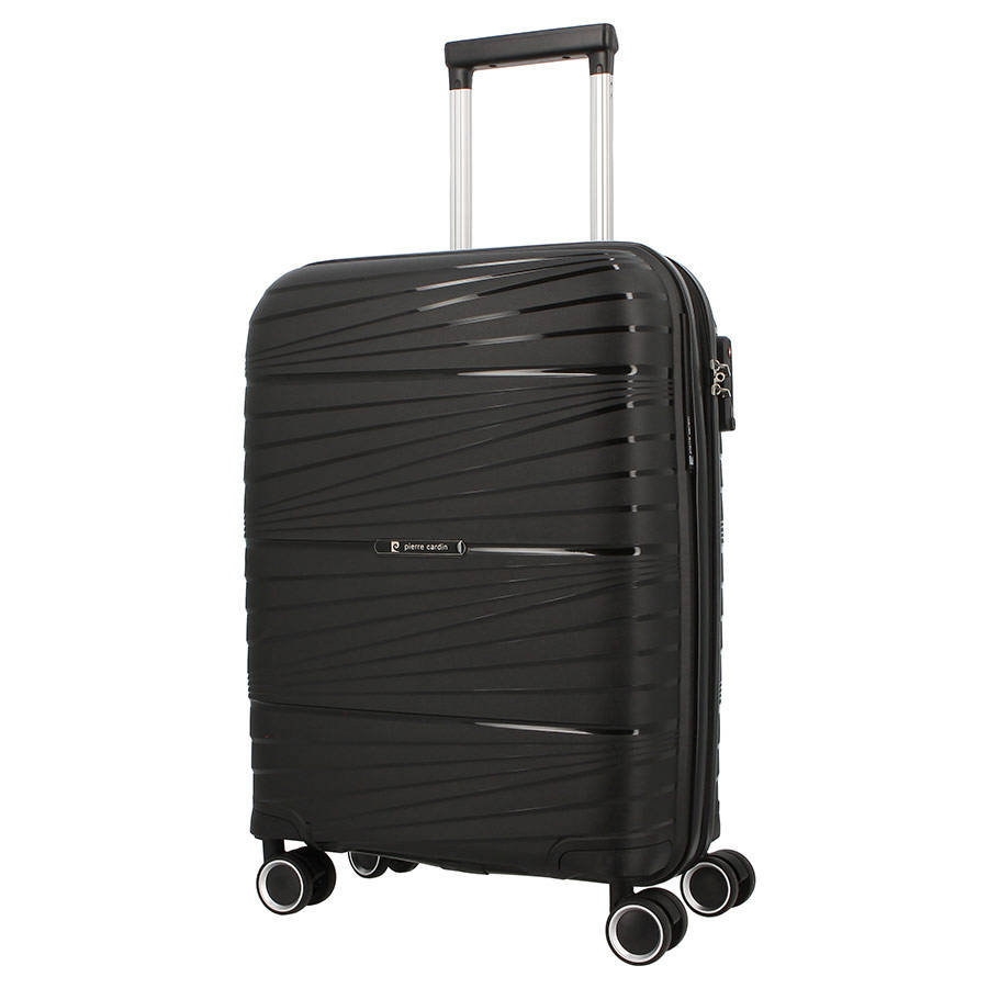 Pierre Cardin Montpellier Hard Case Large Trolley Luggage Black